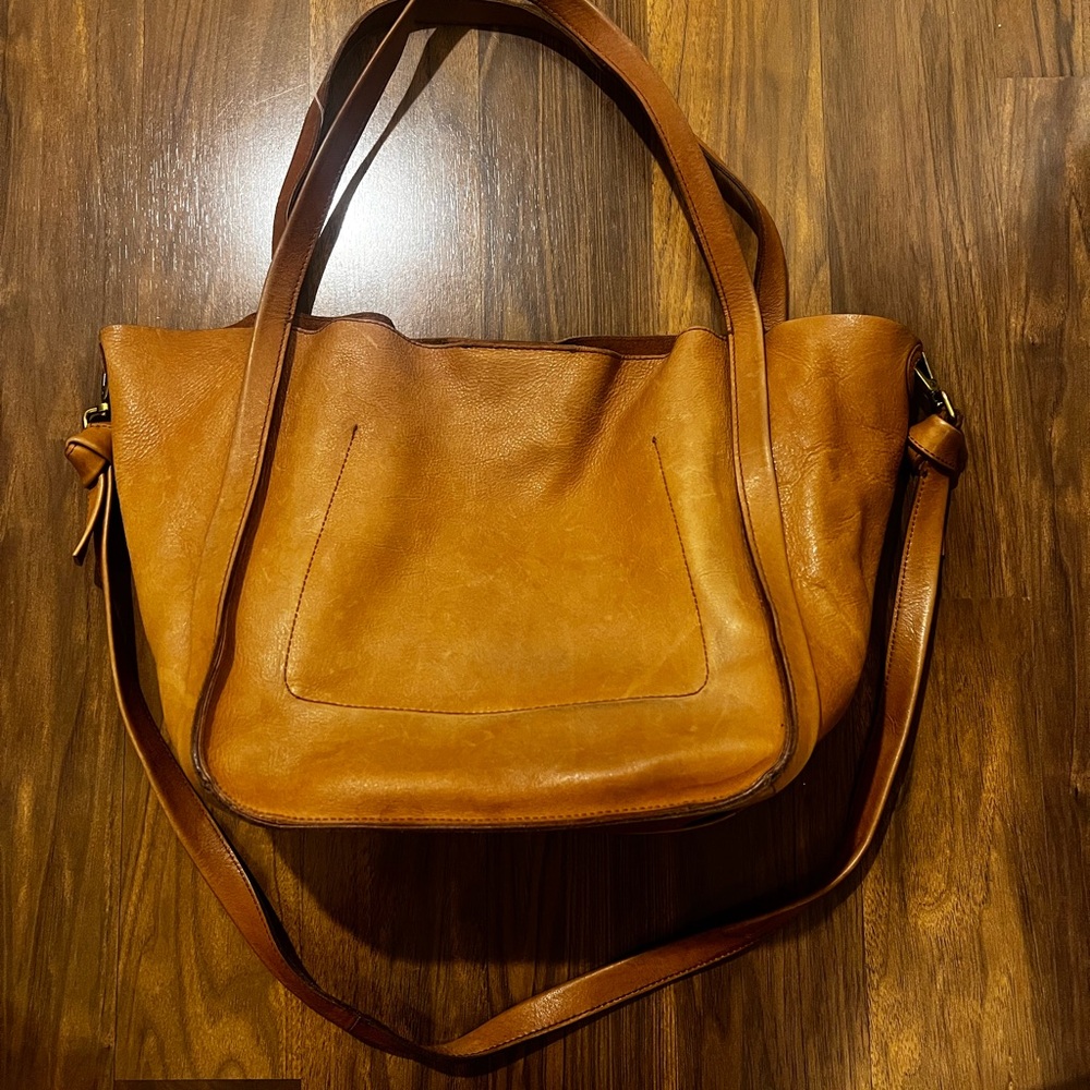 Madewell Tan Leather Shoulder Bag